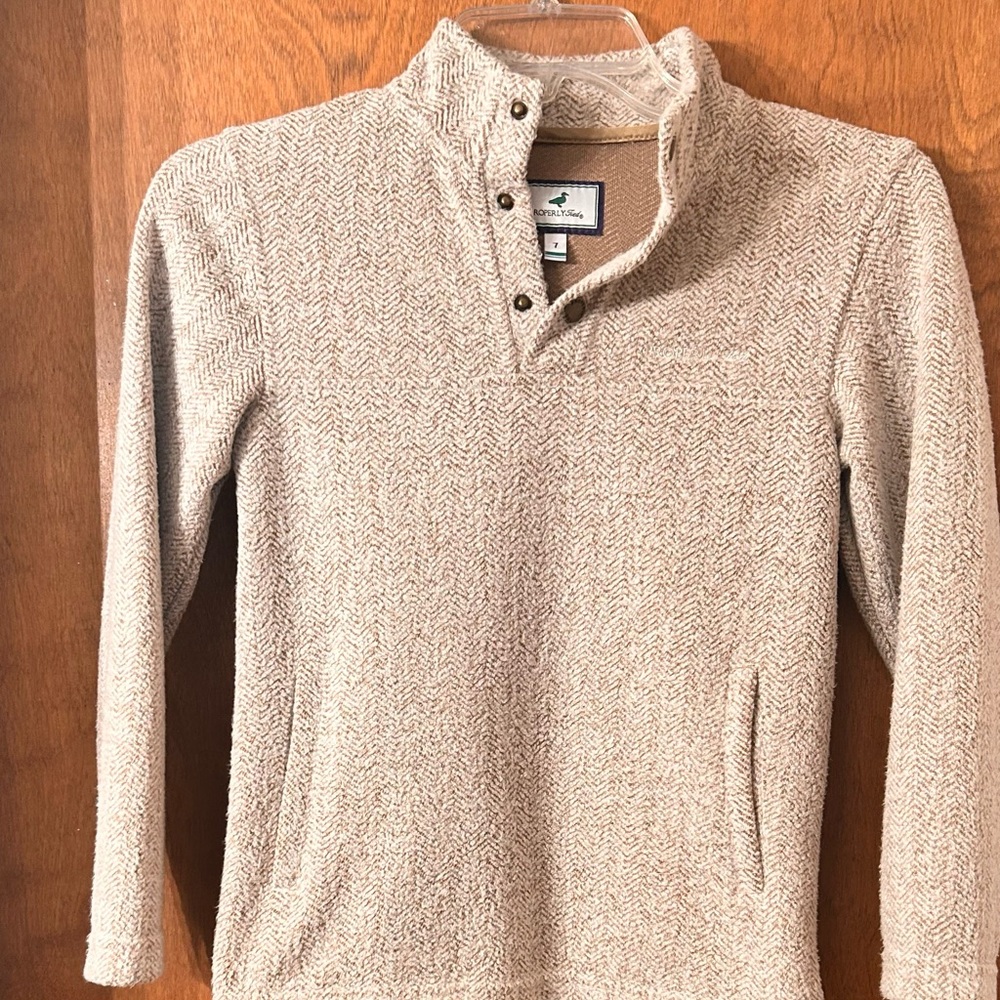 Boys Properly Tied Size 7 Beige Sweater